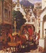 Moritz von Schwind Honeymoon oil painting on canvas